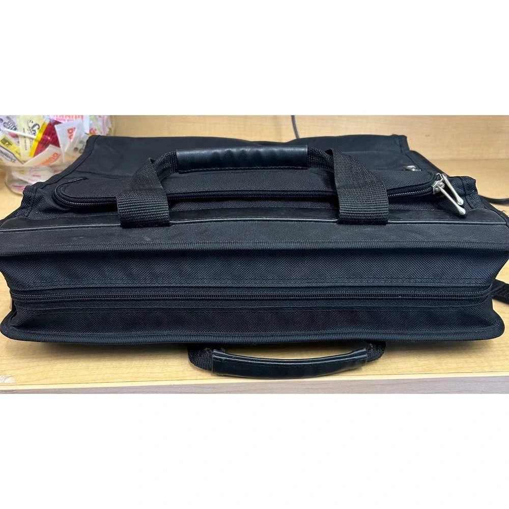 Vintage Gateway Laptop Bag Briefcase Messenger Shoulder Strap Black GTWNTLI-001